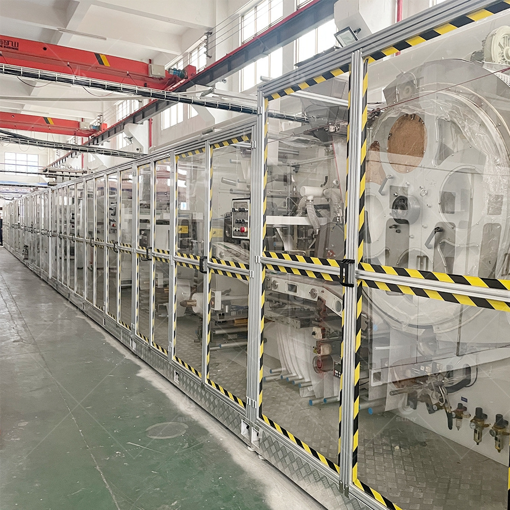 Full Servo Motors Automatic Baby Diaper Manufacturing Plant with Baby Diaper Packaging Machine Price