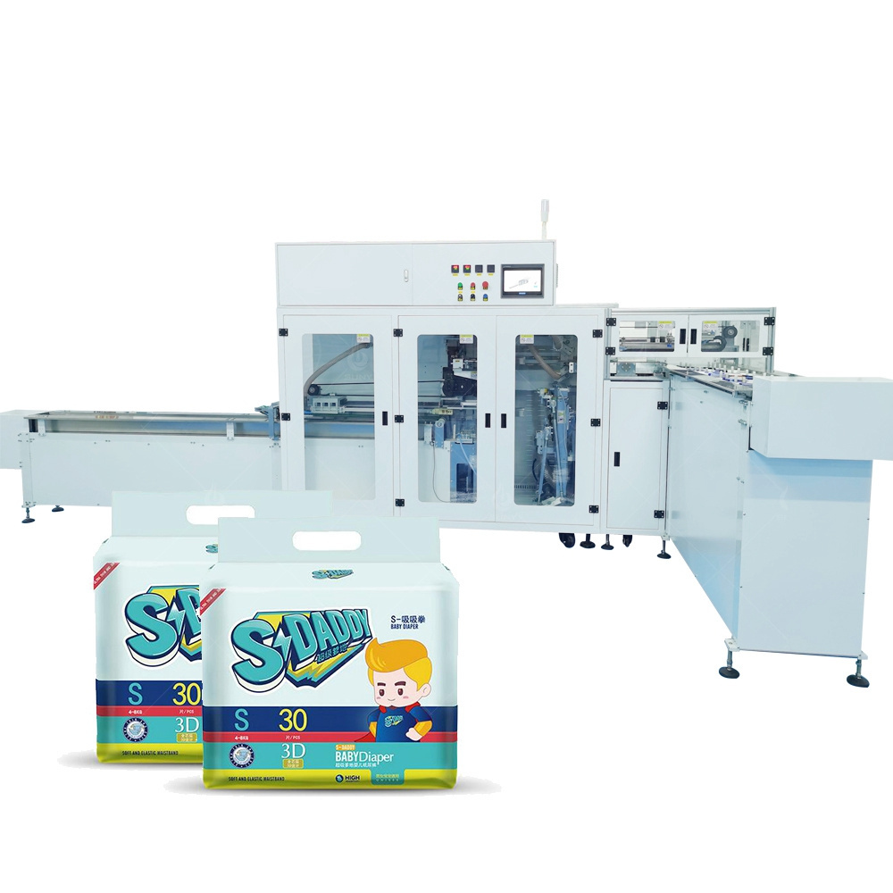 High Quality Cotton Towel Machine Toilet Paper Automatic Packing Baby Diaper Bathroom Tissue Manufacturing Machine