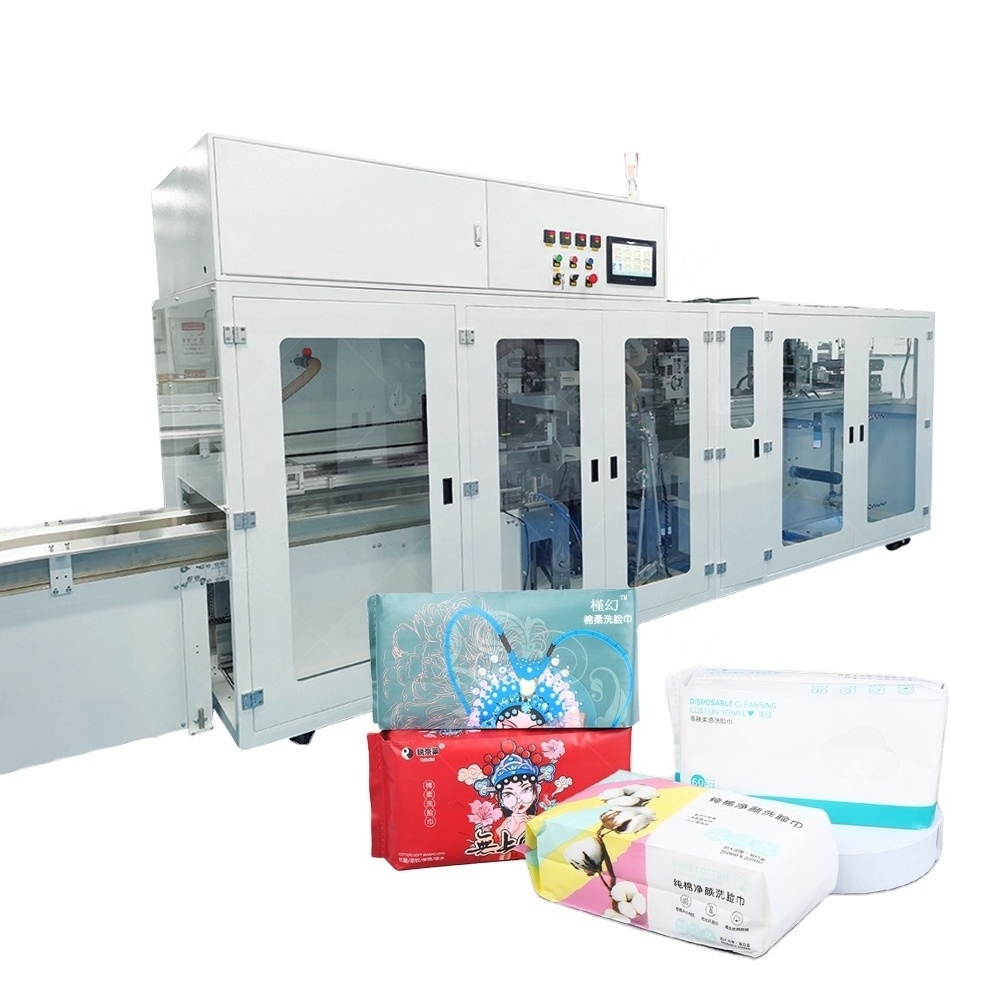 High Quality Cotton Towel Machine Toilet Paper Automatic Packing Baby Diaper Bathroom Tissue Manufacturing Machine