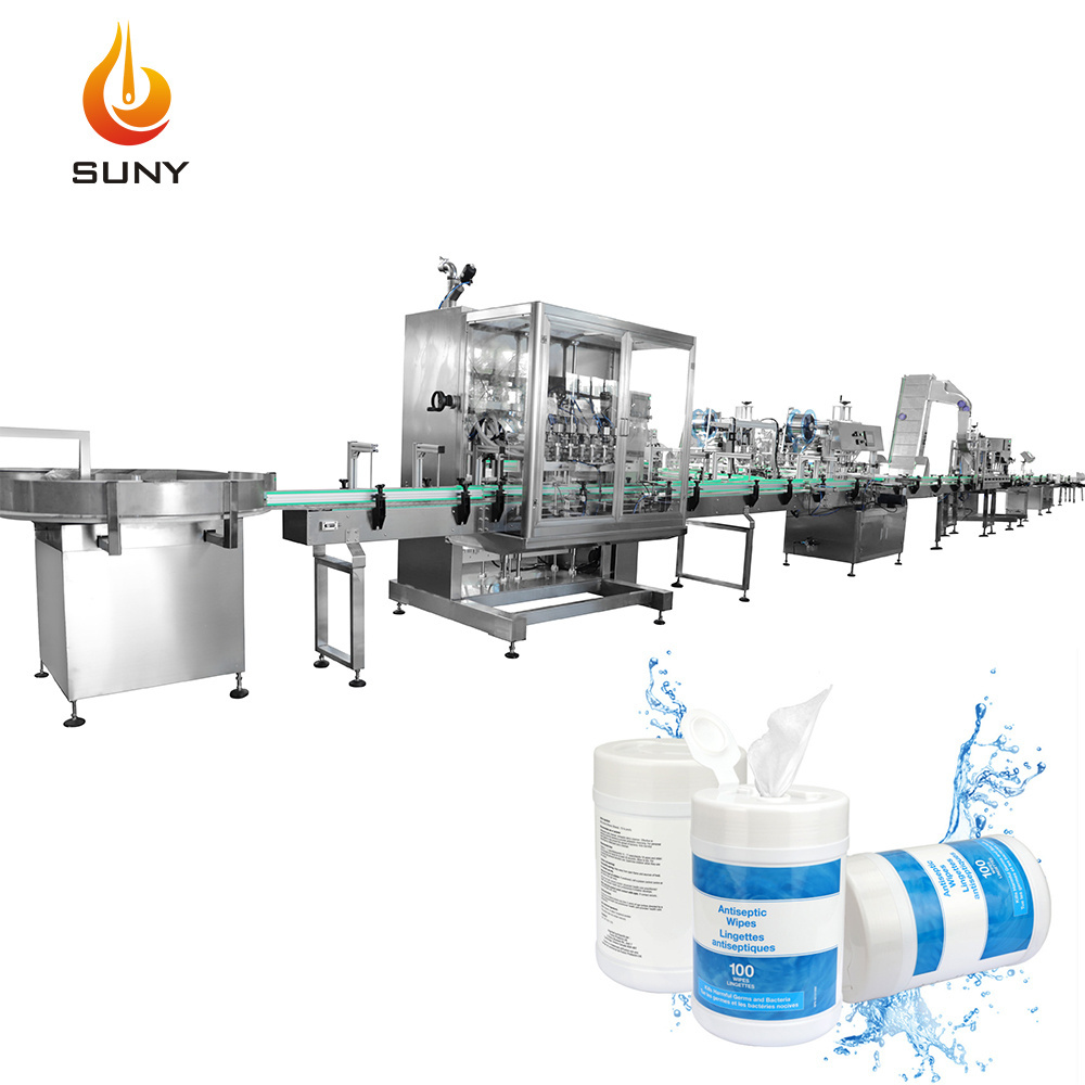 High Quality Tubs Wet Tissue Canister Bottle Cleaning Car Toys Wet Wipes Manufacturing Machinery Line