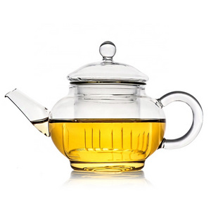 Hot selling 250ml heat resistant clear high borosilicate glass tea pot best glass teapot glass kettle for tea