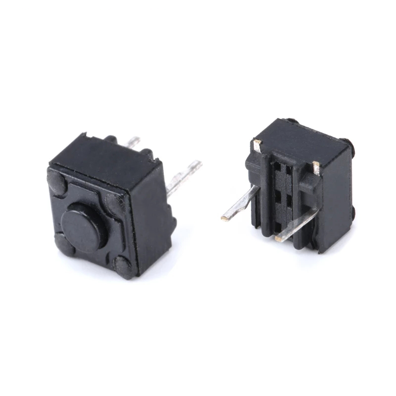 10Pcs/Lot Mouse Square Micro Switch Button 6x6x6.0mm Tact Switch Keys Buttons Switch Middle 2PIN DIP Waterproof Momentary