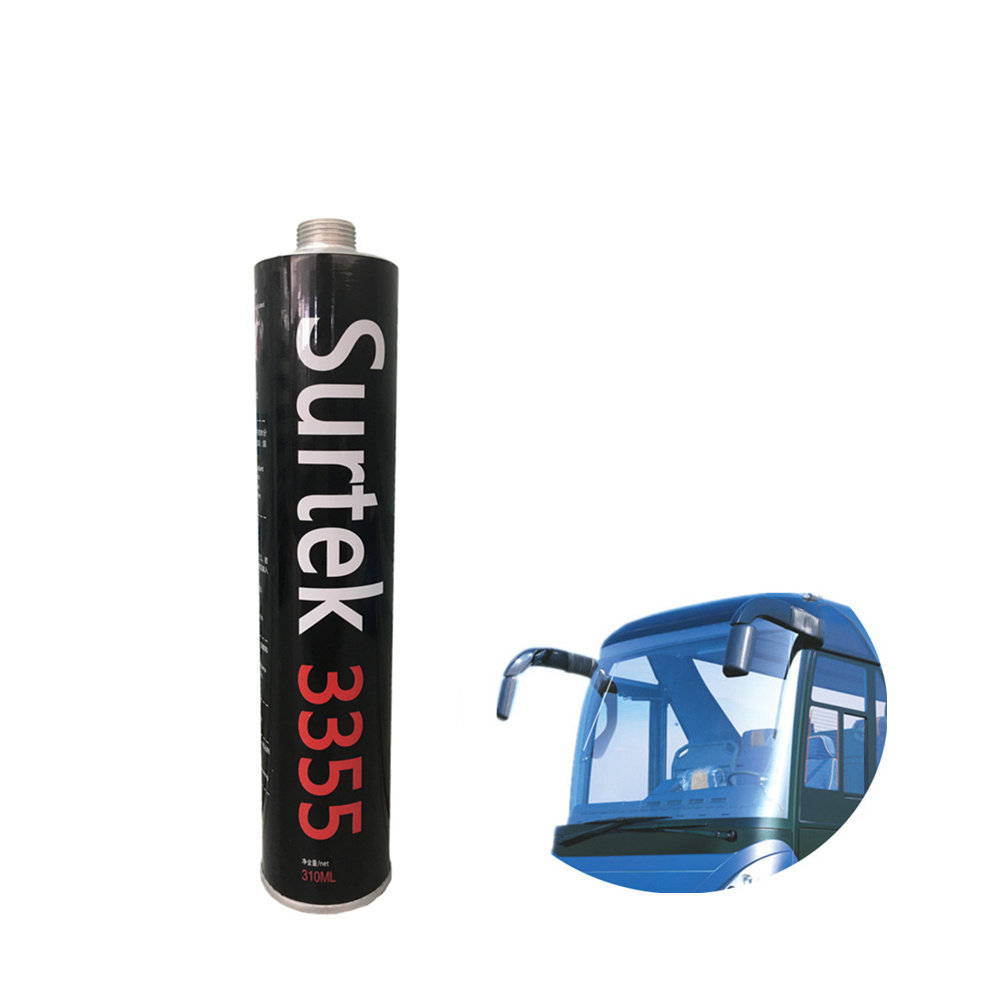 Elastic polyurethane adhesive sealant for auto glass similar to sika