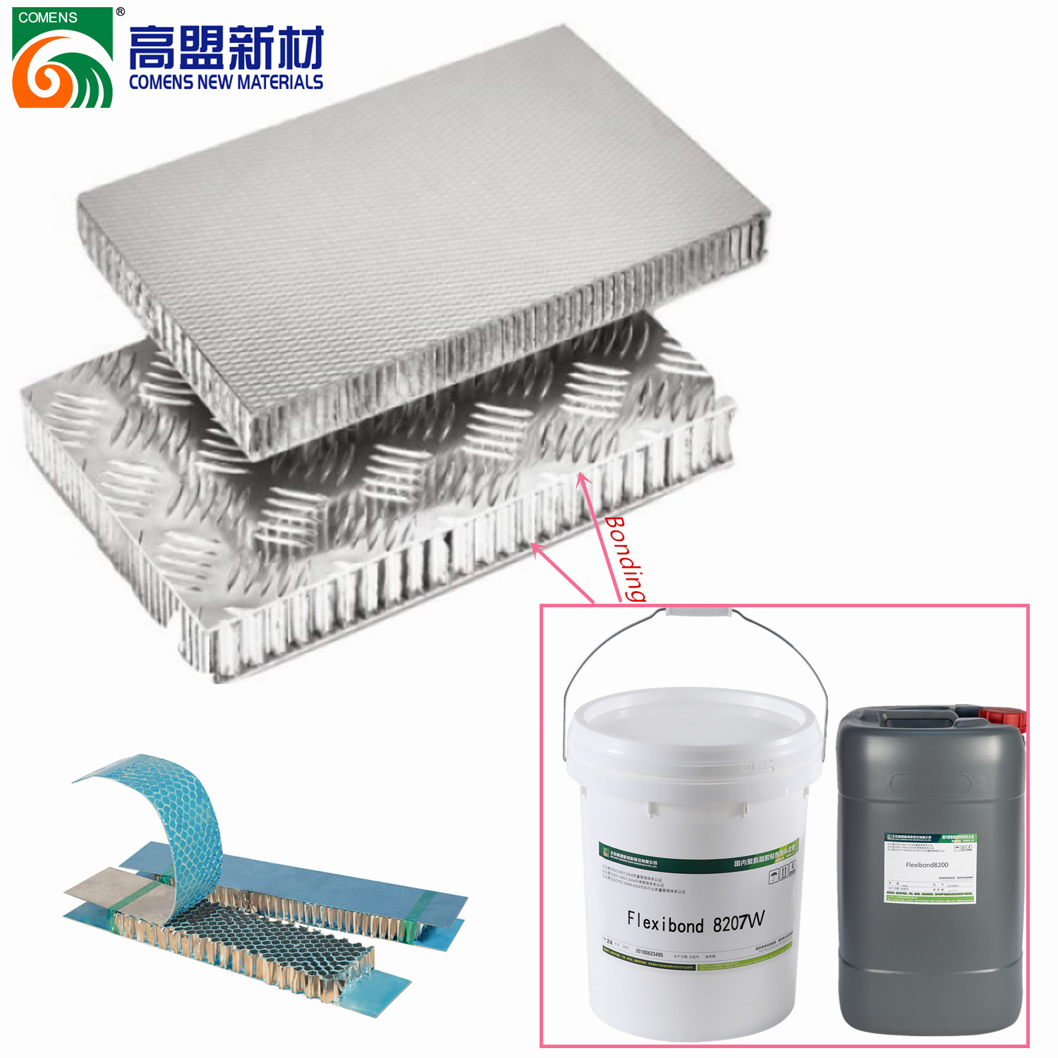 Two Component Polyurethane Adhesive for Sandwich Panels Laminating and Multi-Purpse Bonding