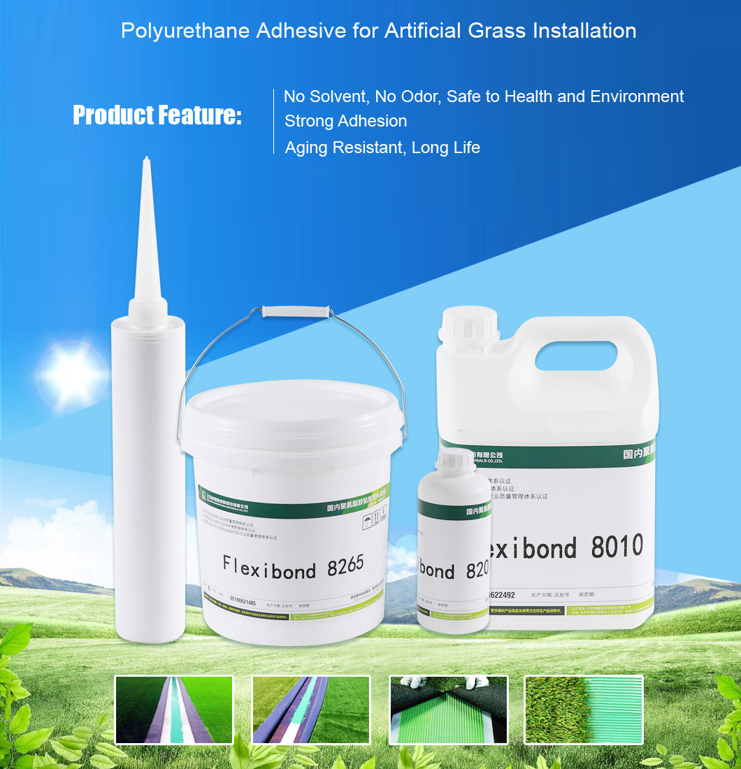 one component tubes of polyurethane flexible glue adhesive for artificial grass installation landscaping