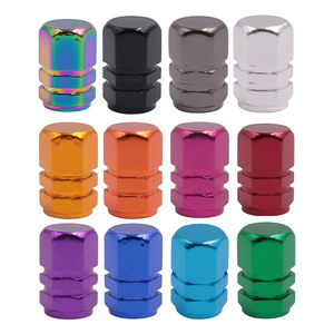 Custom Aluminum Tire Valve Cap Stem Cap Hexagonal Tire Cap