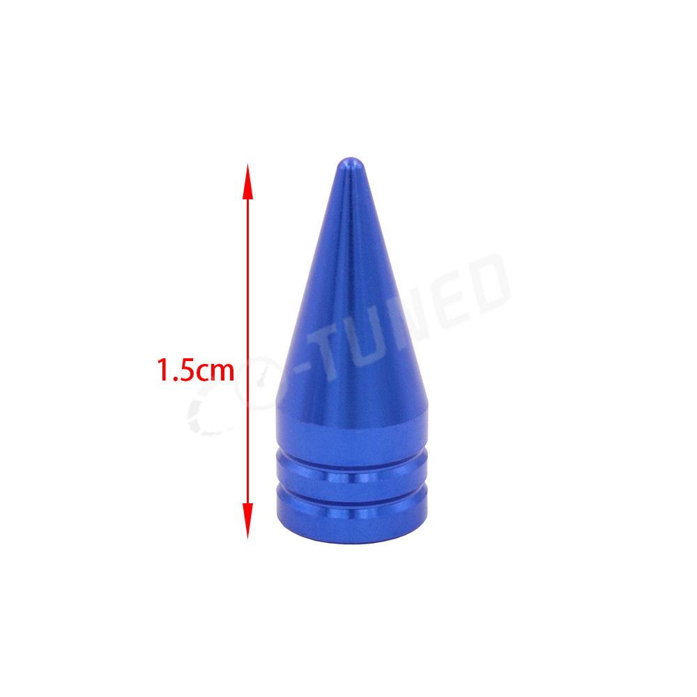 New Aluminum Universal Auto Bicycle Car Tire Tyre Valve Cap High Quality Spike Bullet Valve Stem Caps Wheel Rims Car Exterior