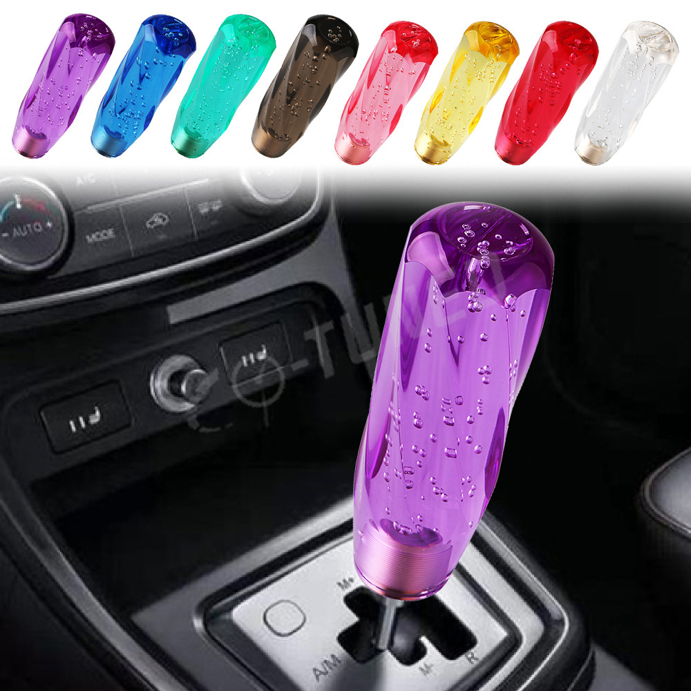 JDM Car Racing Styling New Crystal Bubble Gear Knob Car Interior Decoration Dildo Shift Knob For Universal