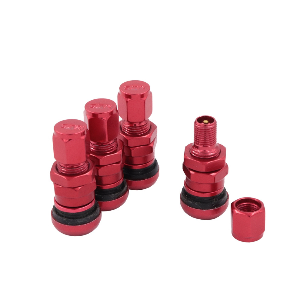 4 Pcs Metal Valve Stem Caps Car Colored Tires Wheels Race for Volk Rays