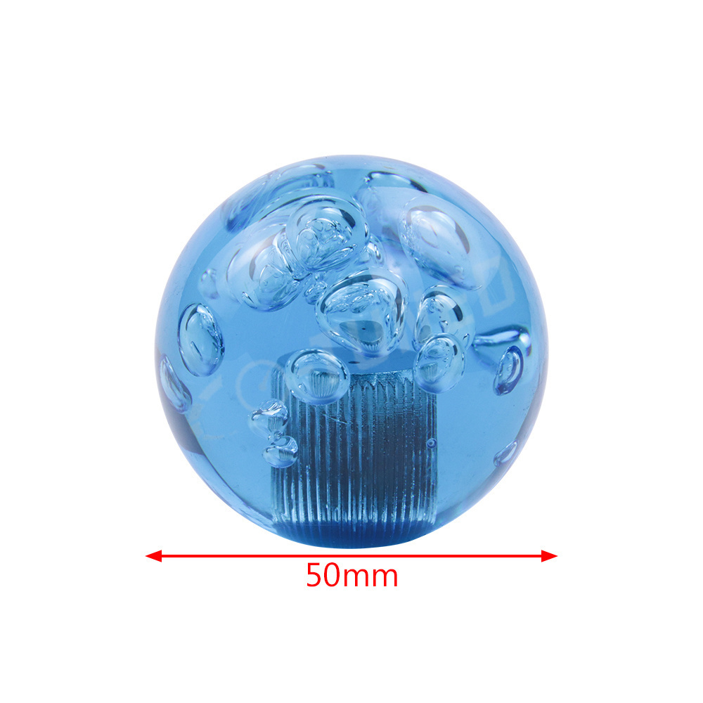 Factory Wholesale Custom Cool Universal Power Ball 50mm Manual Transmission Diamond Crystal Bubble Shift Knob