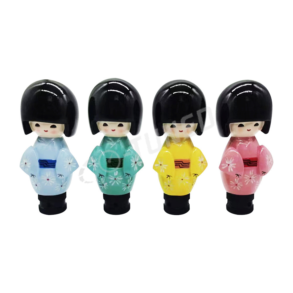 JDM Styling Kawaii Dolls Kimono Girl Car Gear Shift Knob Manual Transmission Brake Lever Gear Shift Knob For Universal