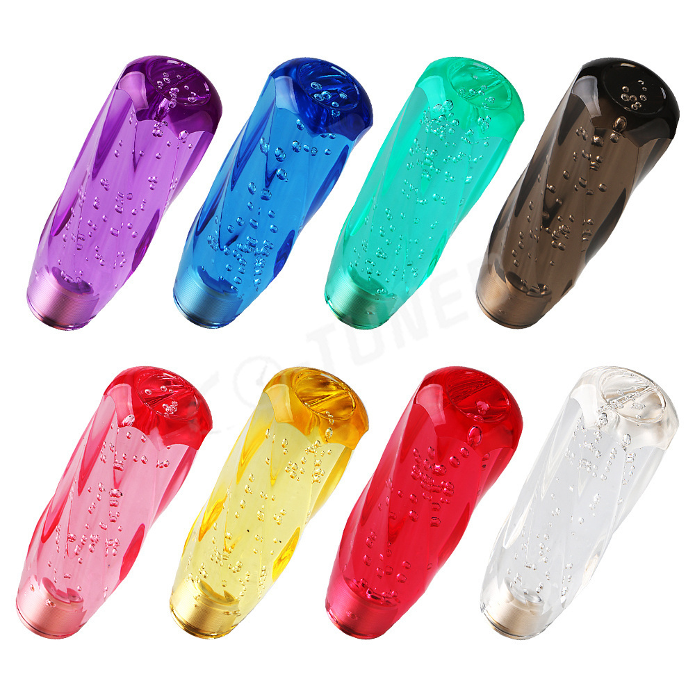 JDM Car Racing Styling New Crystal Bubble Gear Knob Car Interior Decoration Dildo Shift Knob For Universal