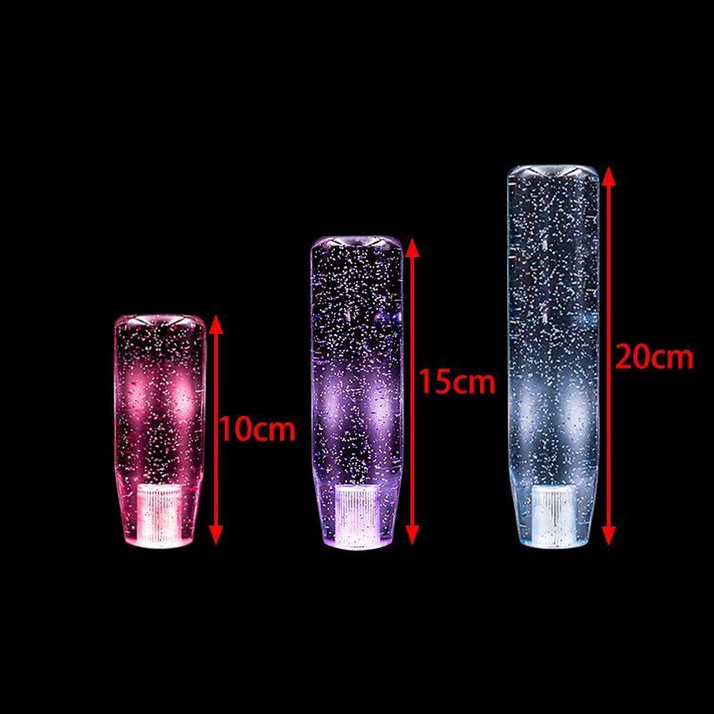 15cm Universal China Professional Manufacture sparkle Shift Knob Car Dildo LED Gear Head  Shift Knob Interior decoration