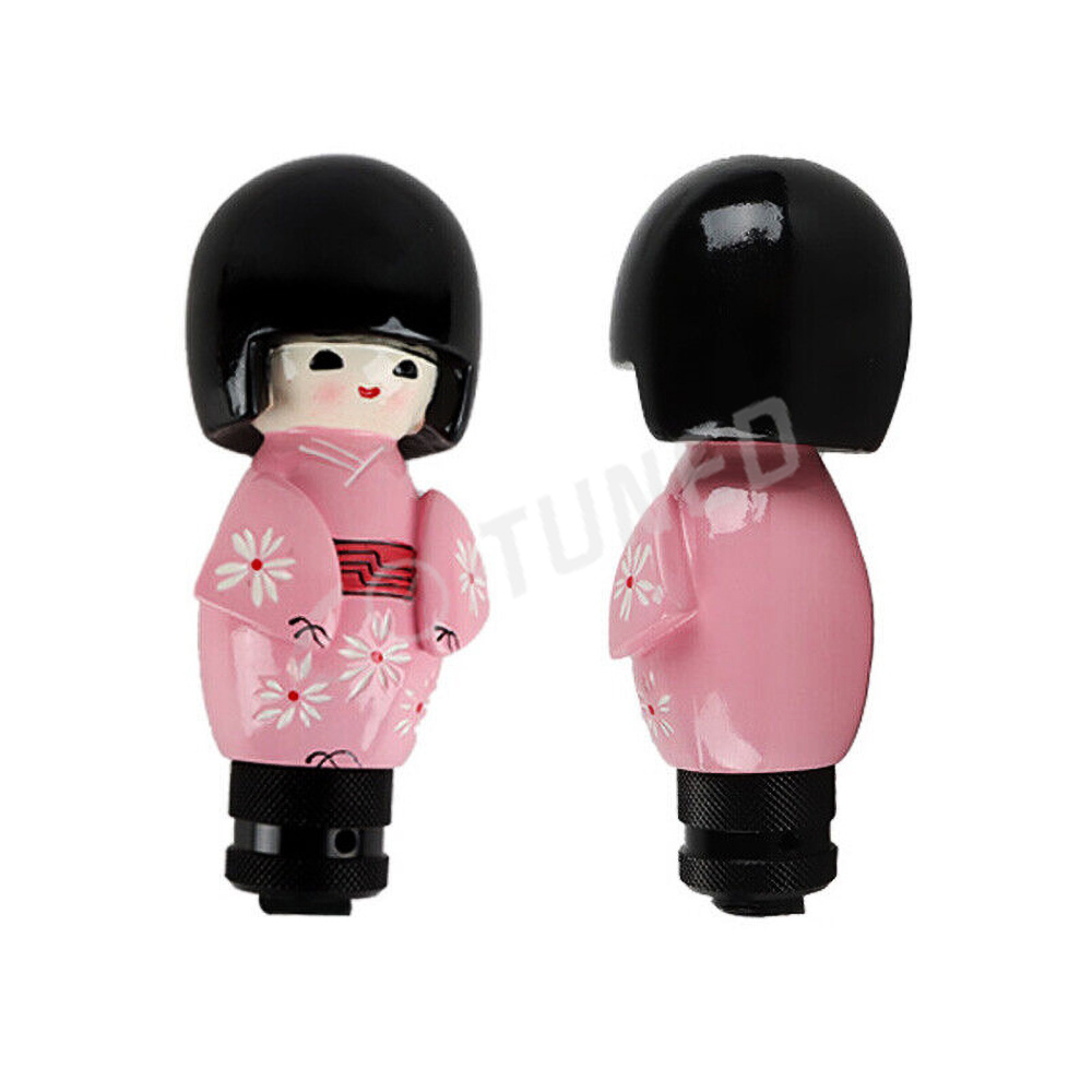 JDM Styling Kawaii Dolls Kimono Girl Car Gear Shift Knob Manual Transmission Brake Lever Gear Shift Knob For Universal