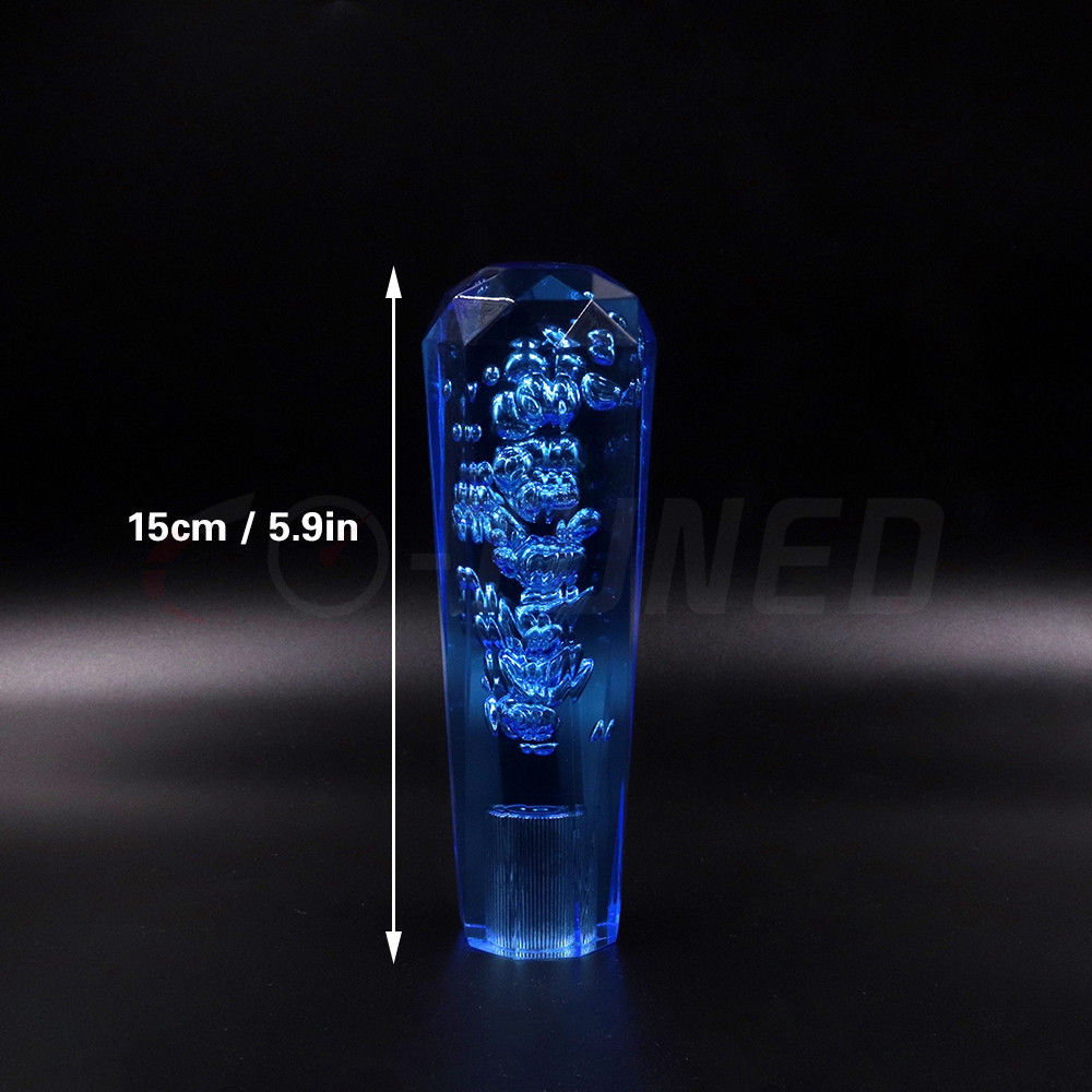 15CM Universal New Crystal Red Gear Knob Car Dildo Shift Knob LED Gear Head