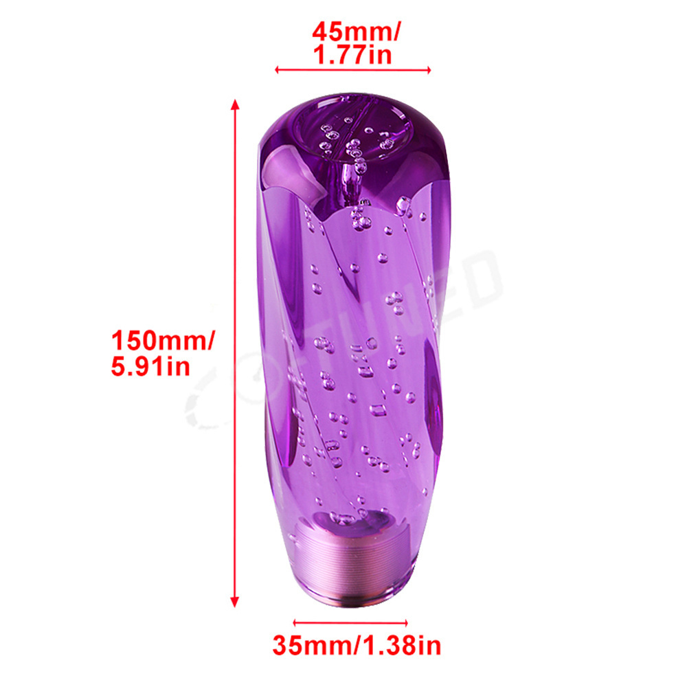 JDM Car Racing Styling New Crystal Bubble Gear Knob Car Interior Decoration Dildo Shift Knob For Universal