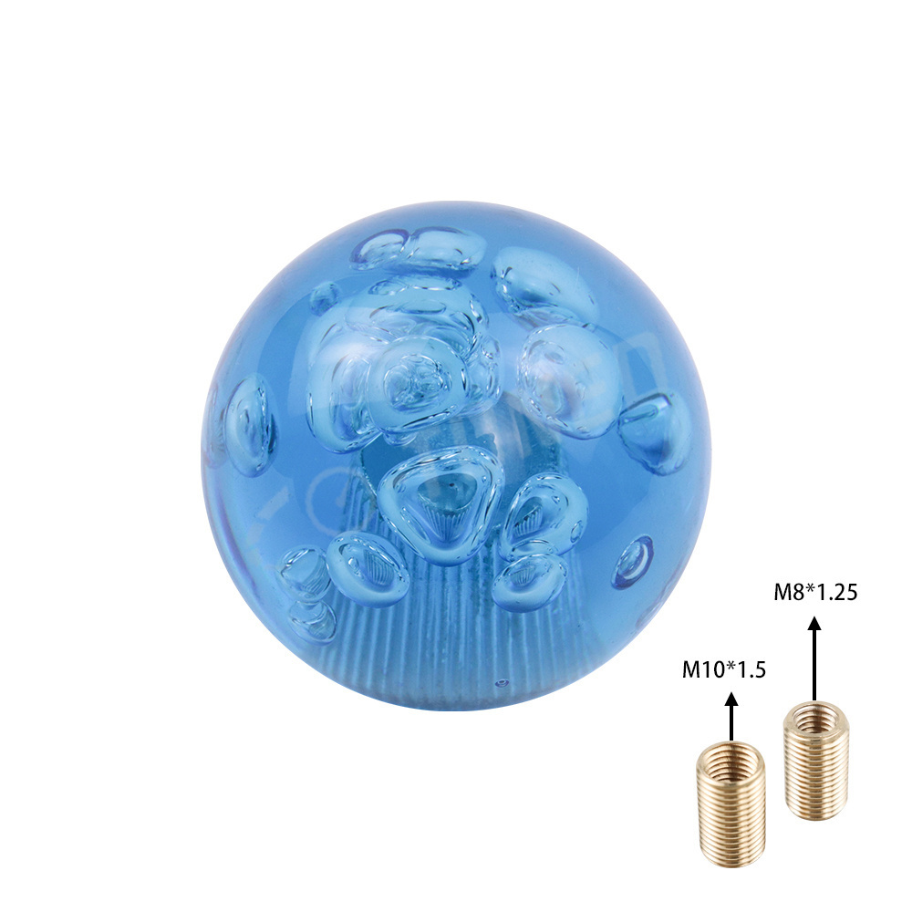 Factory Wholesale Custom Cool Universal Power Ball 50mm Manual Transmission Diamond Crystal Bubble Shift Knob