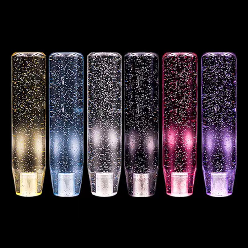 15cm Universal China Professional Manufacture sparkle Shift Knob Car Dildo LED Gear Head  Shift Knob Interior decoration