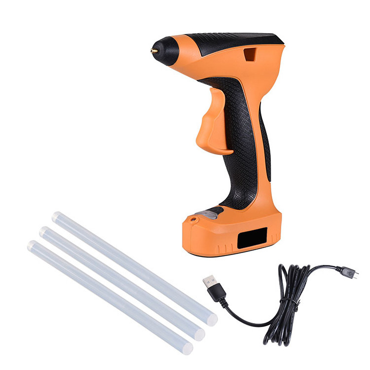 3.7V glue gun with USB charger cordless hot glue gun for 15 seconds to quickly preheat home