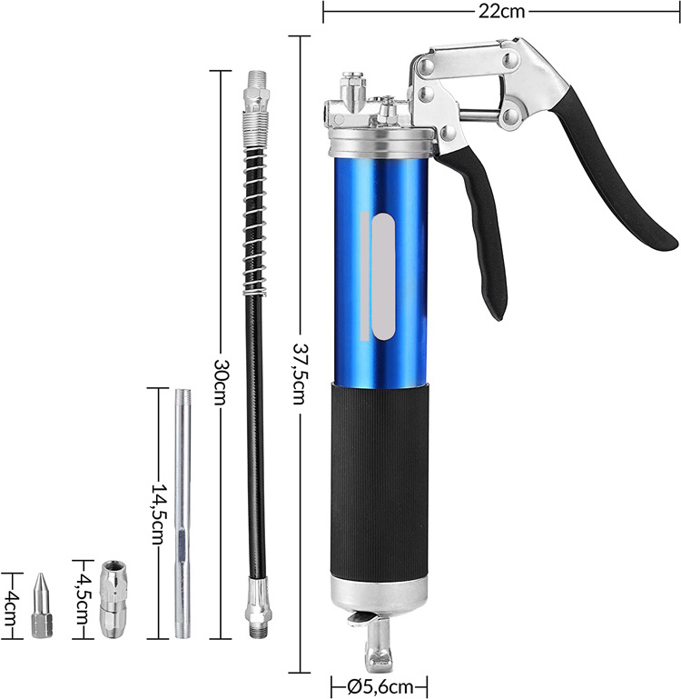 400CC One-Hand Pistol Electric Hand Grease Gun Manual Air Mini Pneumatic Compressor Pump Grease For Gun