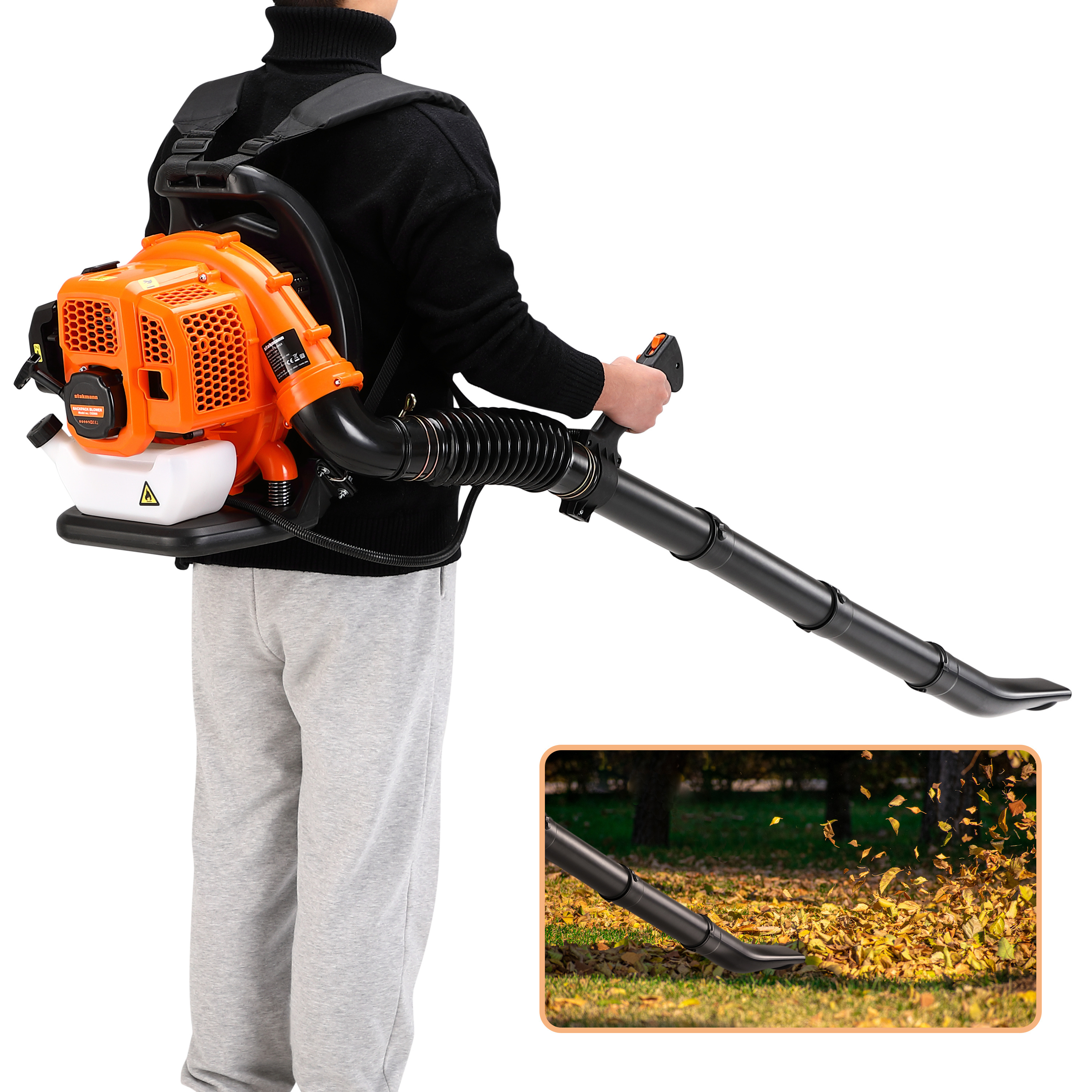 52cc high-power gasoline backpack leaf blowers air car dryer garden blower machine