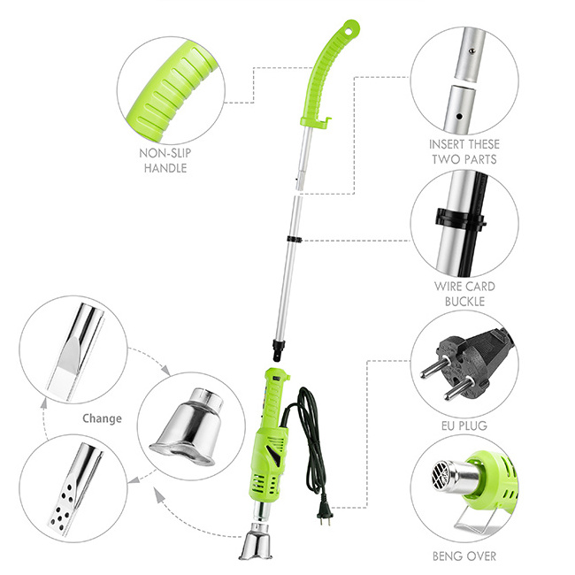 2000W Electric Thermal weeder No Gas BBQ Lighter Fire  Household garden Thermal weeder