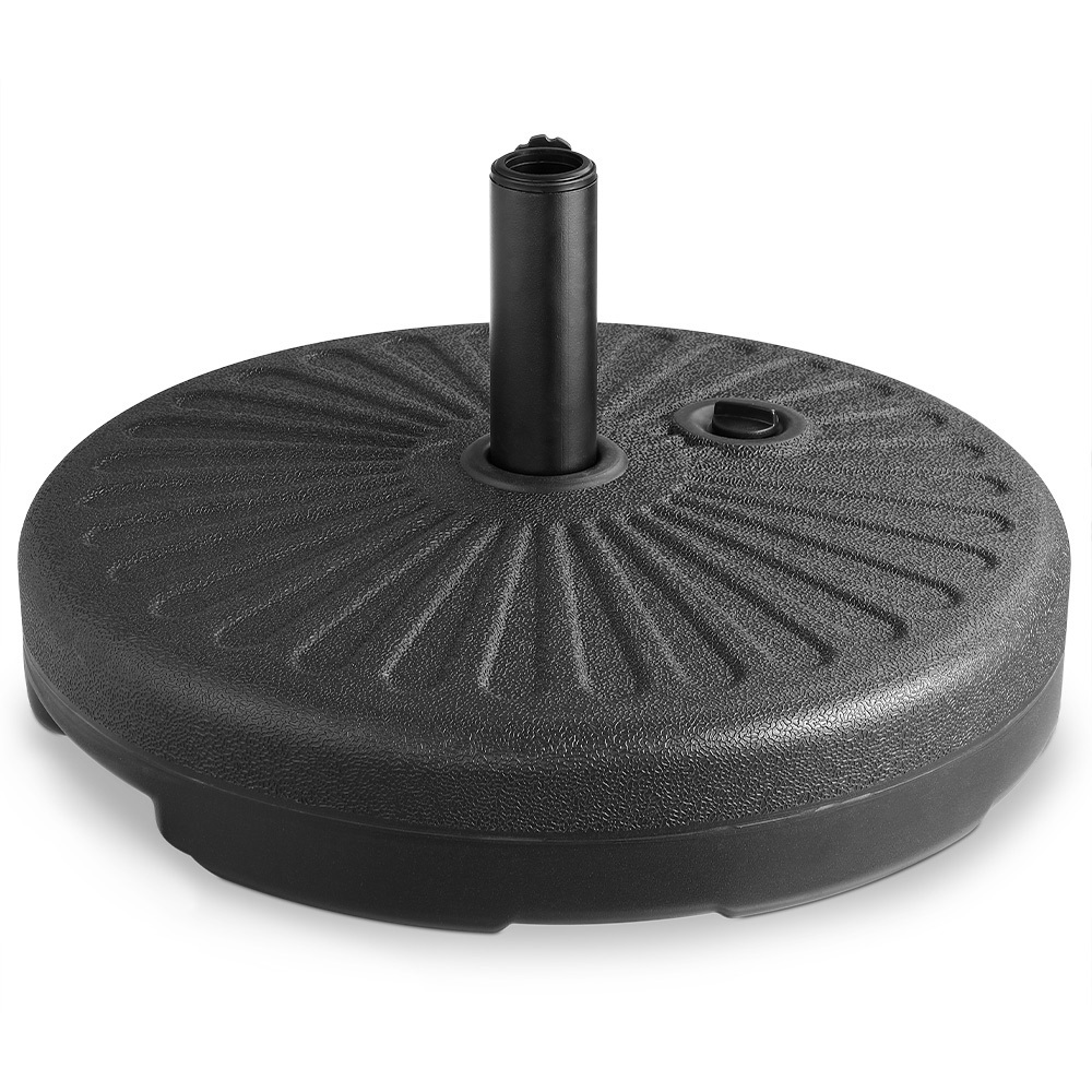 Parasol stand outdoor round Base for  38/48 mm umbrella 28kg fillable with water