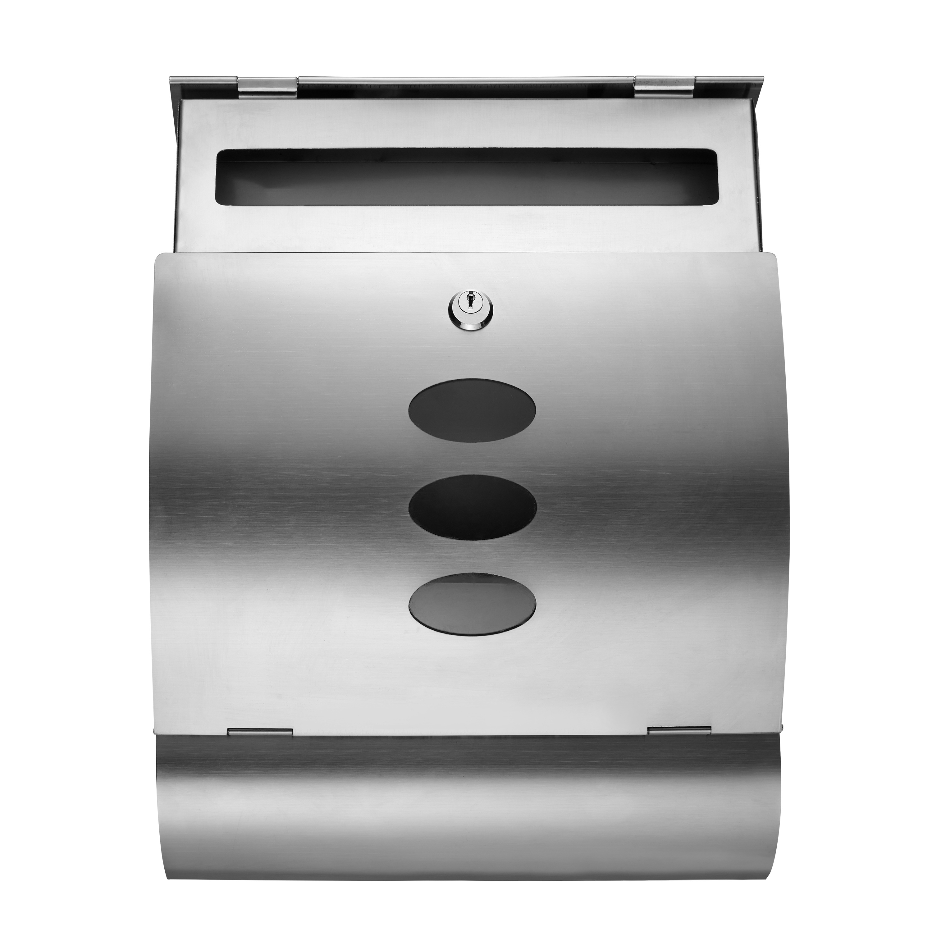 Stainless steel Modern metal Wall Mounted Mailboxes with lock waterproof Letter Box