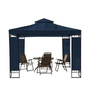 3*3M Outdoor furniture Garden patio Square metal steel gazebos with screen