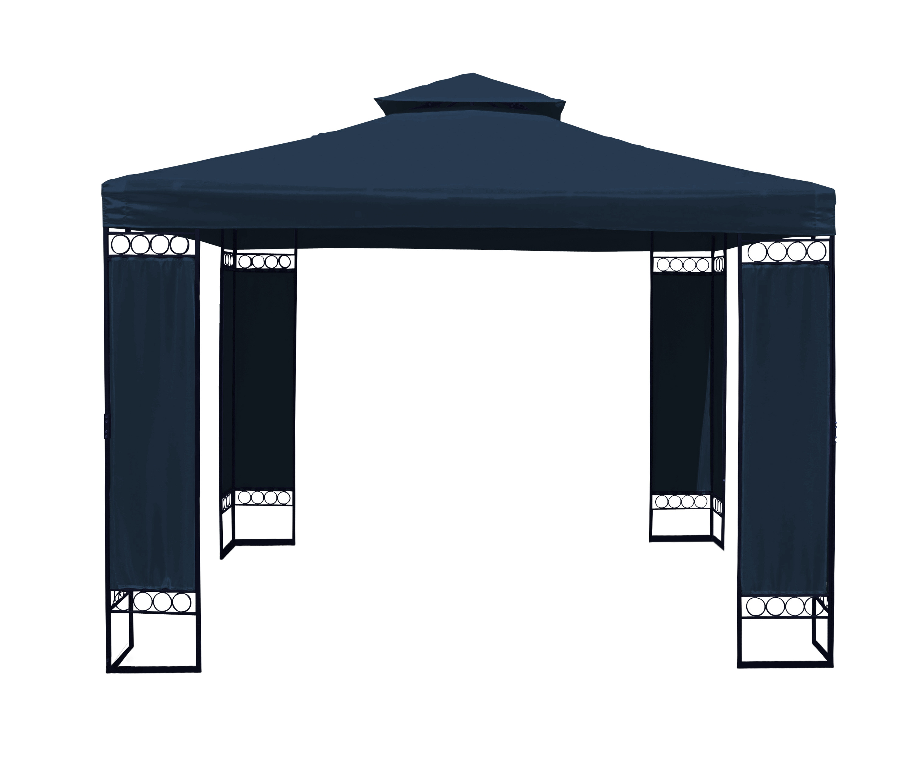 3*3M Outdoor furniture Garden patio Square metal steel gazebos with screen