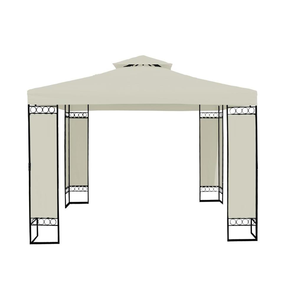 High quality outdoor Double Roof screen metal gazebo pergola outdoor pergola canopy