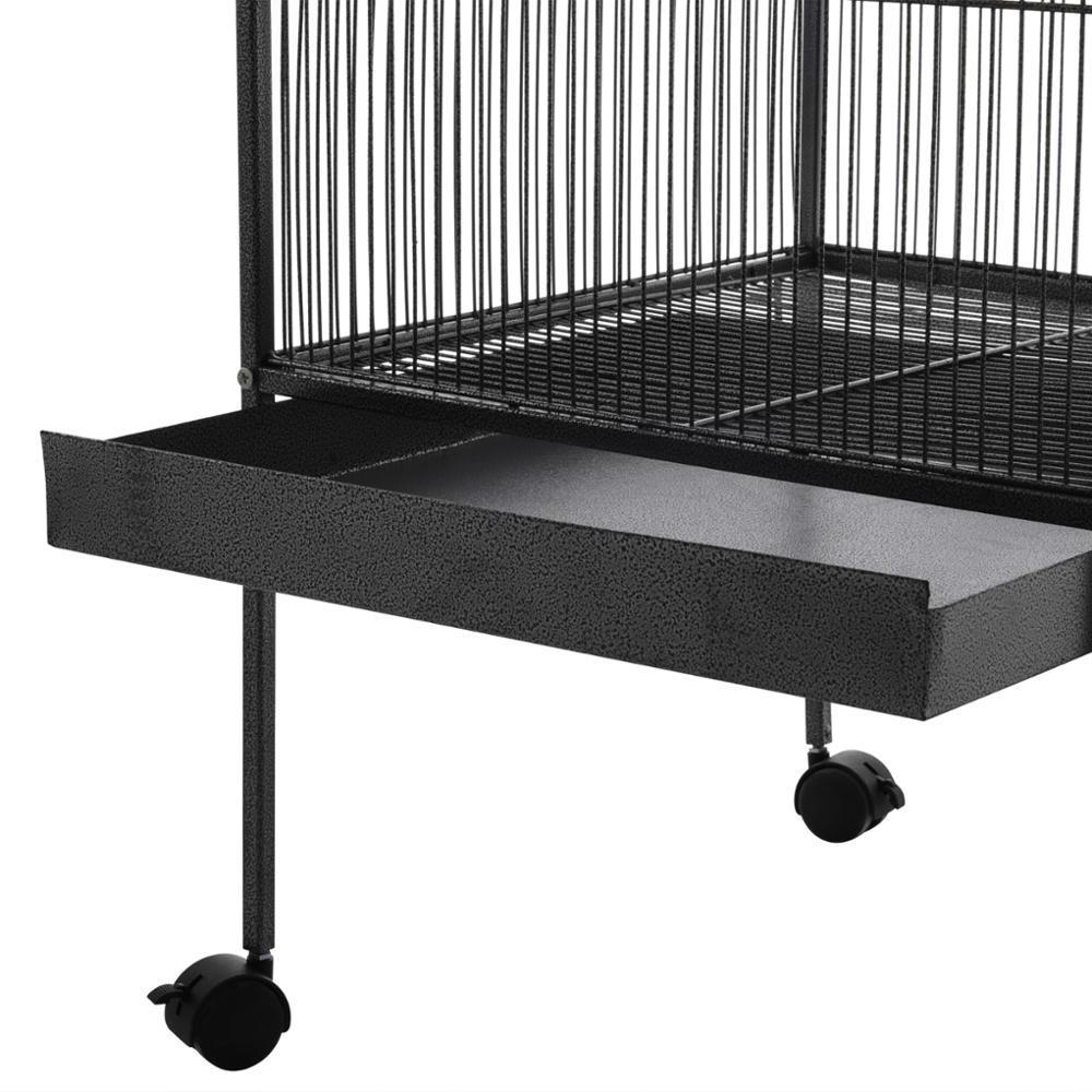 54x54x146cm Steel large  parrot breeding Bird Cage With Stand