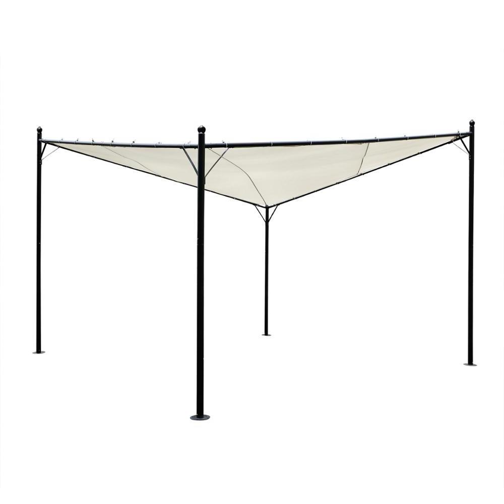 Steel/Oxford Fabric Folding Square Butterfly Gazebo, 10 x 10 ft waterproof