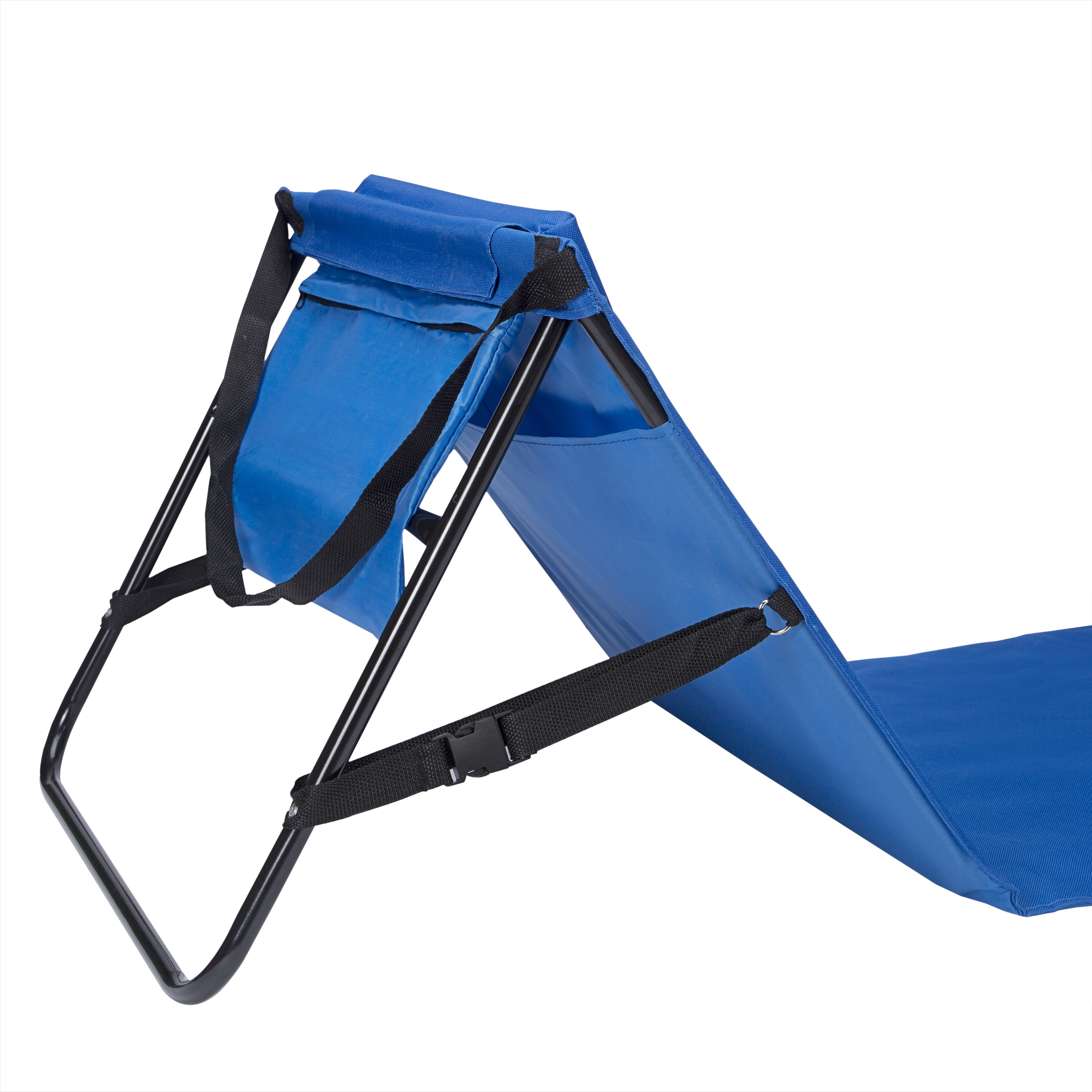 160x54x39cm Beach Reclining Lounger Foldable Beach Chair for single sand free beach mat