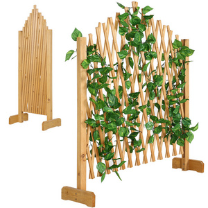 Growing Support Garden Screen Expanding Wooden Expandable Instant Fence trellis