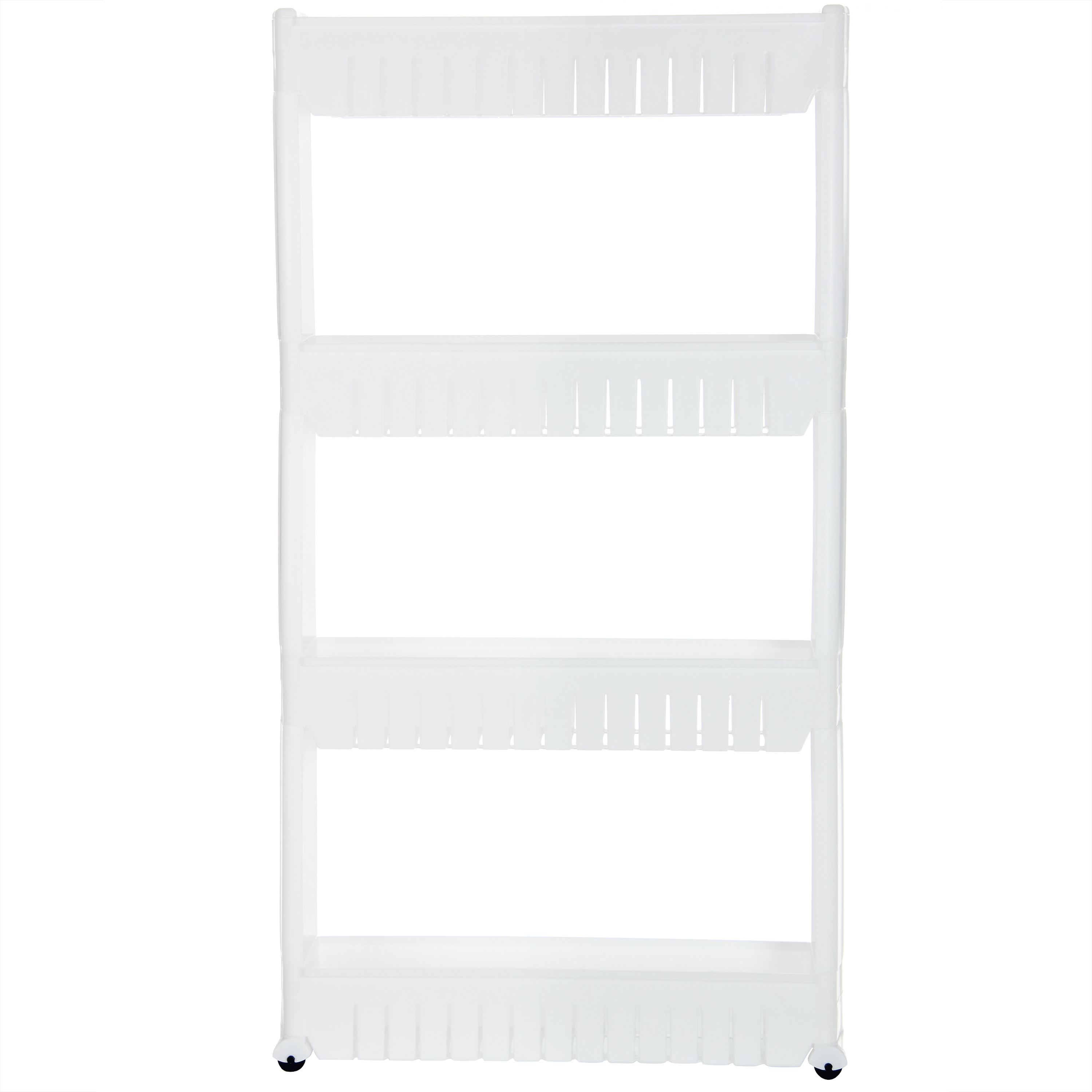 4 Tier Slim Slide Out pantry Storage Tower, storage cart for Laundry and Bathroom and Kitchen