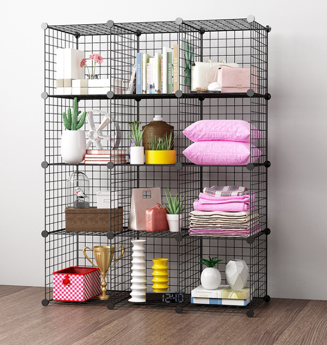 12 Wire grid closet /Metal Gridding 12 Wire Cubes