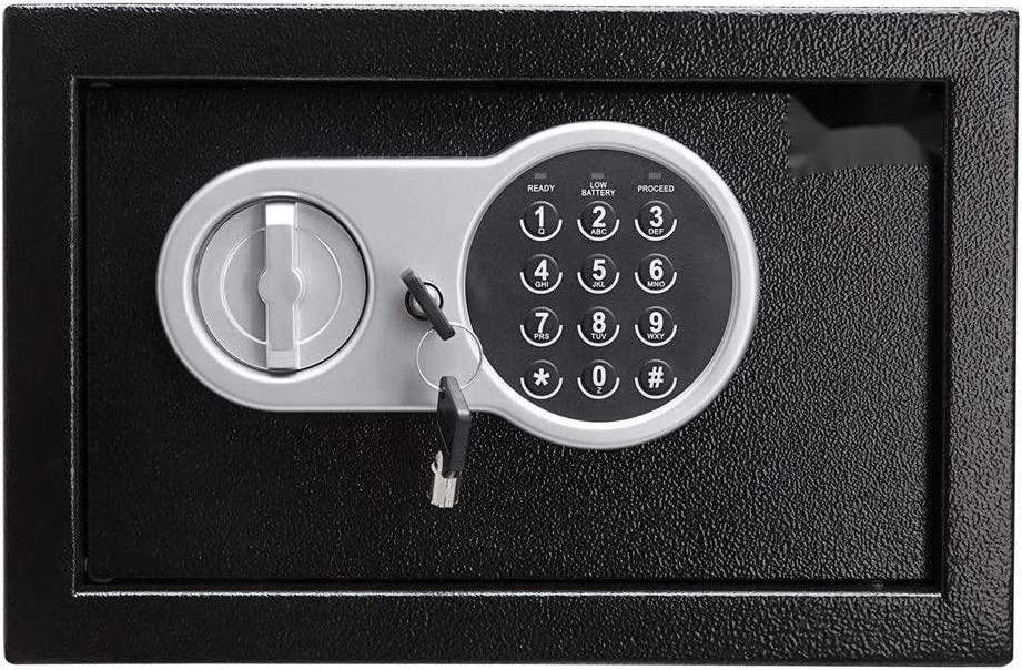 Electronic small steel safe  manufacturer smart metal safebox