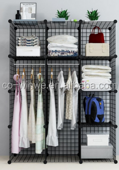 12 Wire grid closet /Metal Gridding 12 Wire Cubes