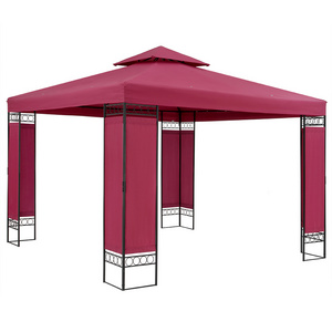 3x4m Luxury Pergola Waterproof Aluminium Gazebo Canopy Outdoor Steel Garden Hardtop Patio Gazebo Tent