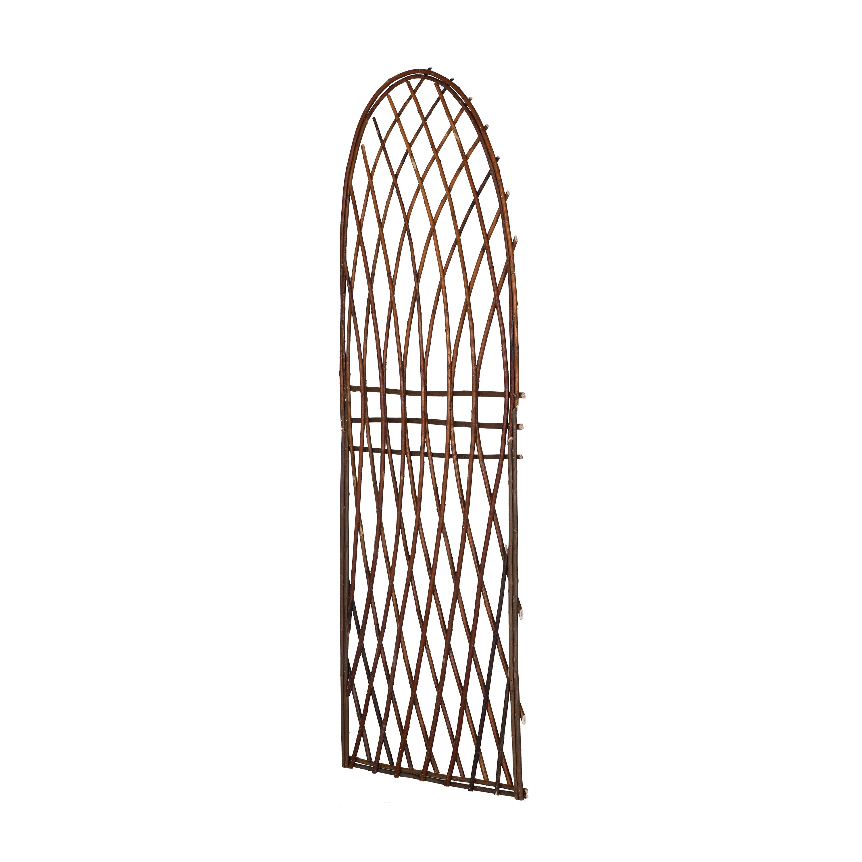 frame willow garden trellis round top wall panel wooden plant climb frame