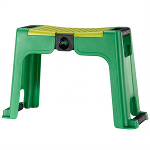 durable PP plastic garden kneeler and seat storage box garden kneeling bench