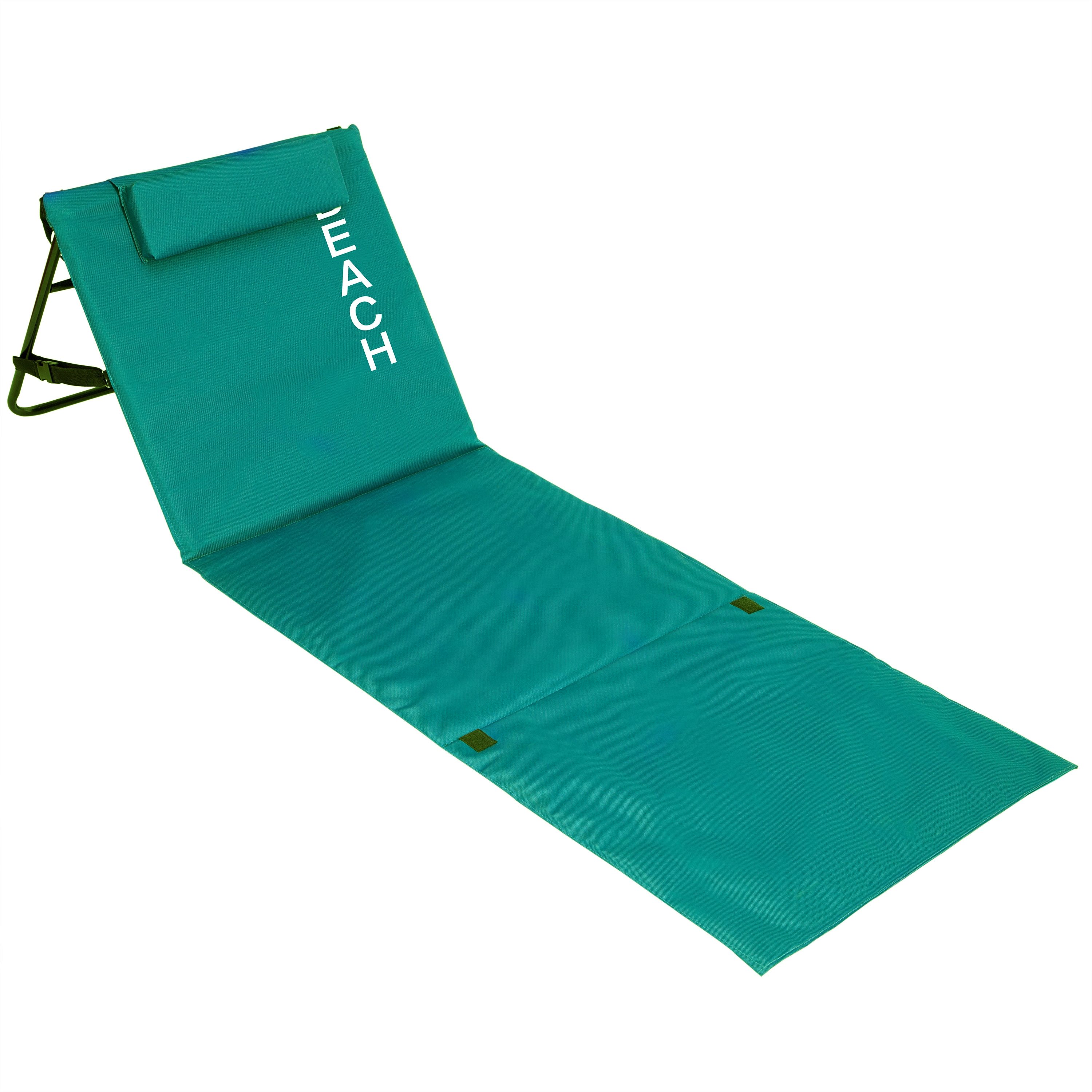 160x54x39cm Beach Reclining Lounger Foldable Beach Chair for single sand free beach mat