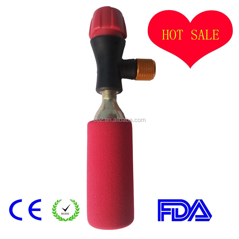 co2 bike tire inflator , 12g disposable co2 cartridge 12g 24g 25g 33g 38g 74g 88g co2 factory supply