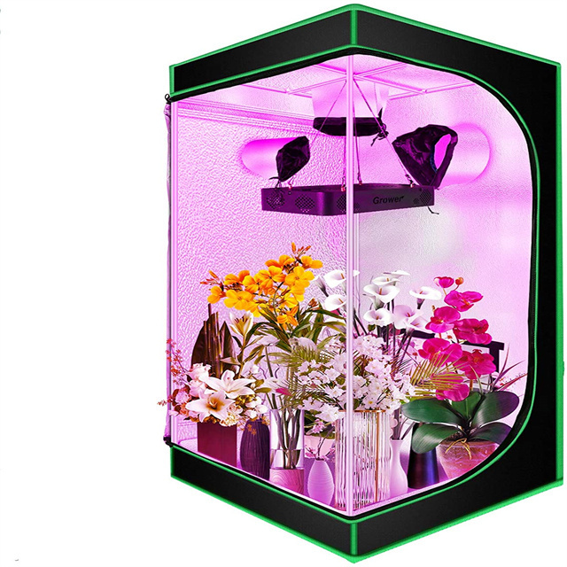 Hot Sale 2 in 1 Greenhouse  150x120x200cm Complete Light Hydroponics Systems Full Kit Small For Plant Grow Tent