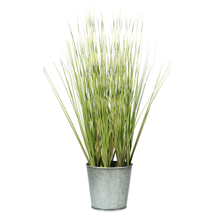 Spot Wholesale Reed Bonsai Nordic Style Artificial Tall Onion Grass Plant In Pot  Indoor Home Creative Decorations Crafts