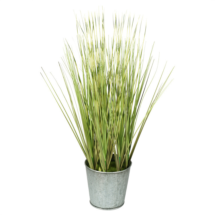 Spot Wholesale Reed Bonsai Nordic Style Artificial Tall Onion Grass Plant In Pot  Indoor Home Creative Decorations Crafts