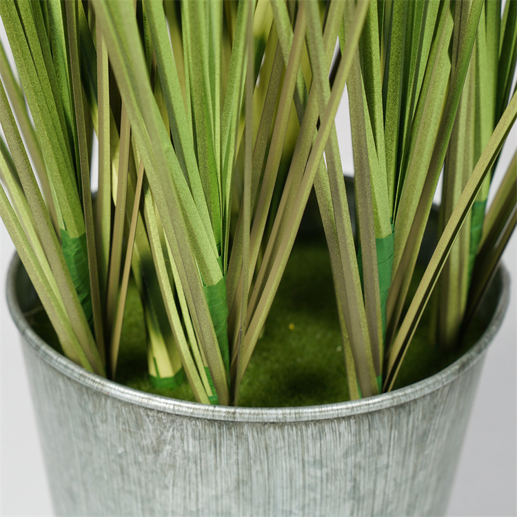 Spot Wholesale Reed Bonsai Nordic Style Artificial Tall Onion Grass Plant In Pot  Indoor Home Creative Decorations Crafts