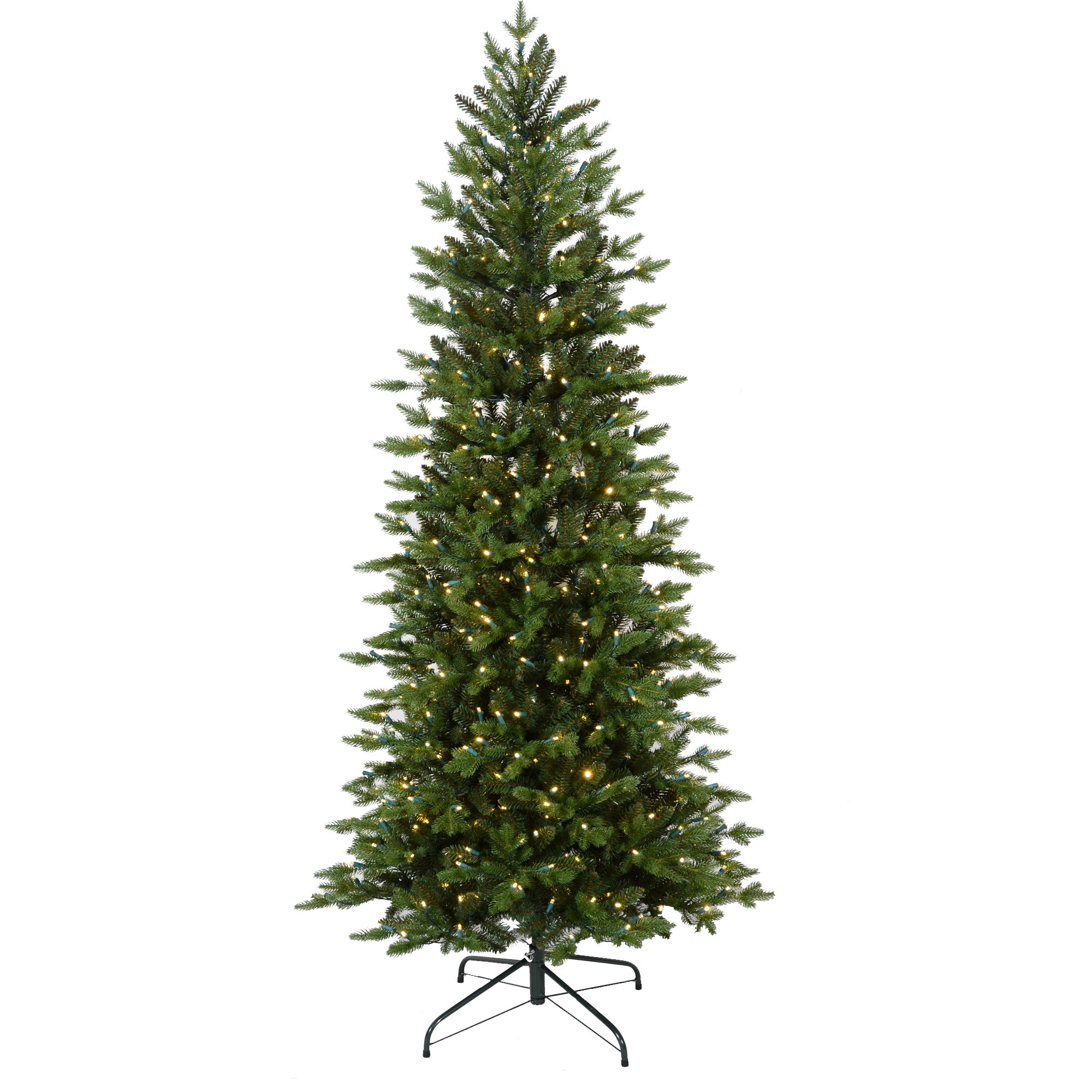 Artificial Pe Slim Christmas Tree Shining Lights Christmas Tree For Christmas Decoration