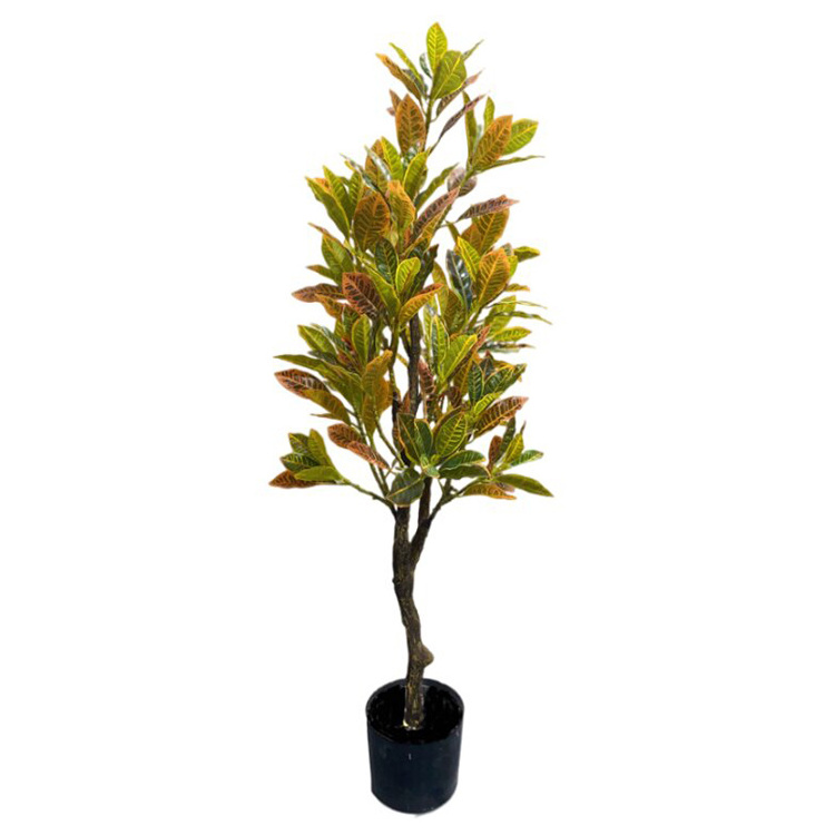 Sprinkle Golden Ficus Tree Making Mangrove Emulation Discoloration Discolored Wood Artificial Tree Indoor Home Lifelike Crafts